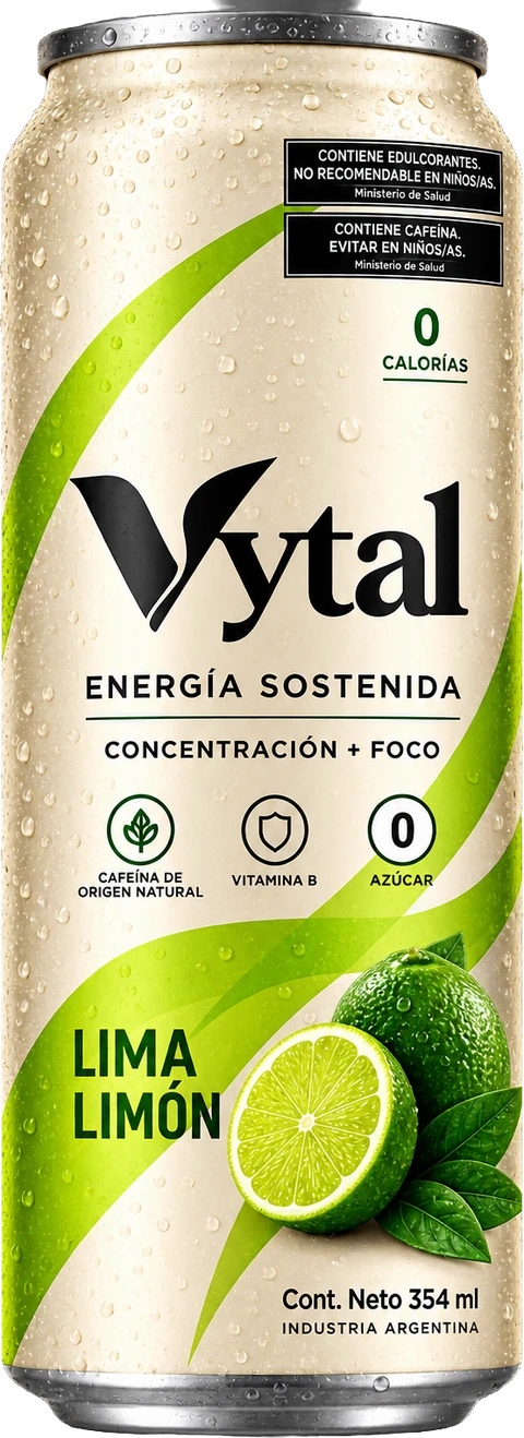 Lata de Vytal Lima Limón, 354 ml